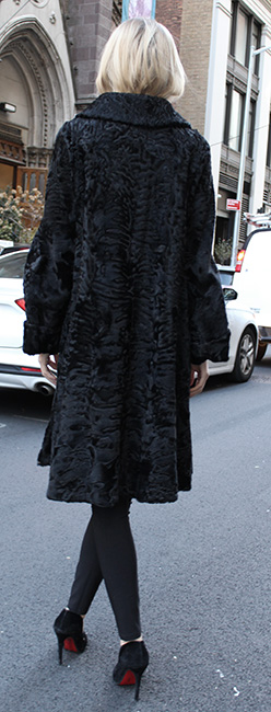Black Persian Fur Stroller