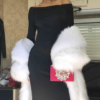 Teyana Taylor White Fox boa