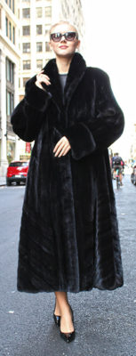 Black Glama Mink Fur Coat 2195 – MARC KAUFMAN FURS