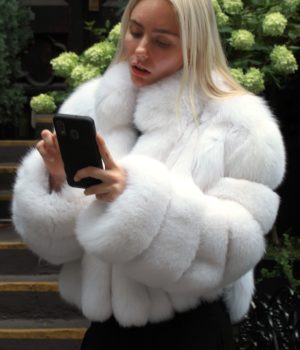 White Fox Bolero Jacket