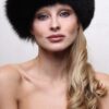 Black Fox Fur Headband