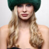 Green Fox Fur Headband