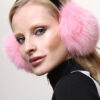 Pink Fox Fur Ear Muffs
