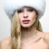 White Fox Fur Headband