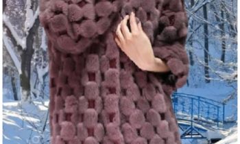lavender mink fur coat leather inserts