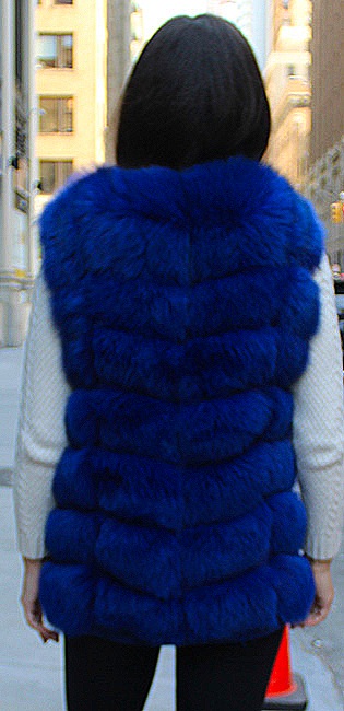 fox hooded fur coat