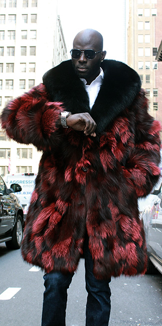 Fox Fur Coat Black Collar, Man In Fur Coat Picture Black
