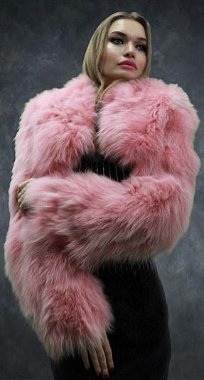 Light Pink Fox Jacket