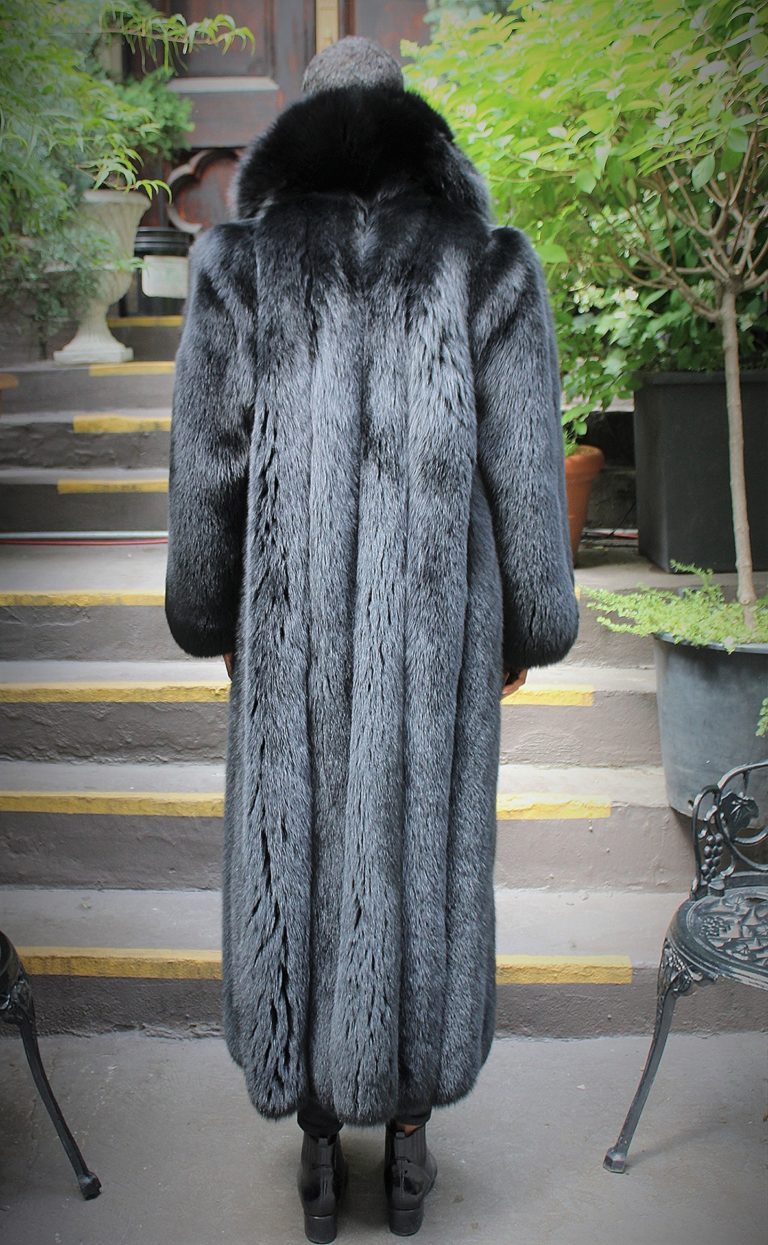 Black Fox Coat Full Length 77287 – MARC KAUFMAN FURS