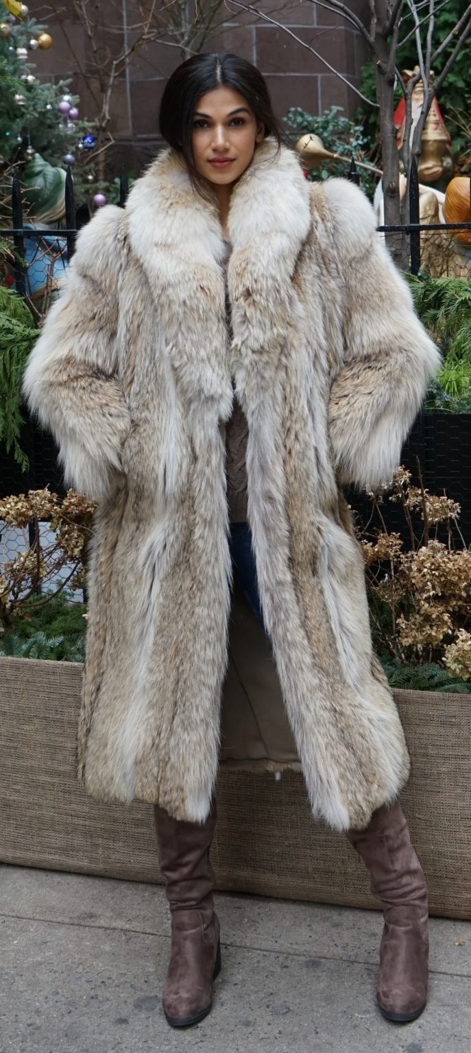 Full Length Coyote Coat 00933 – MARC KAUFMAN FURS