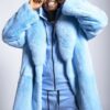 Flip Dinero Blue Fur Coat Fox