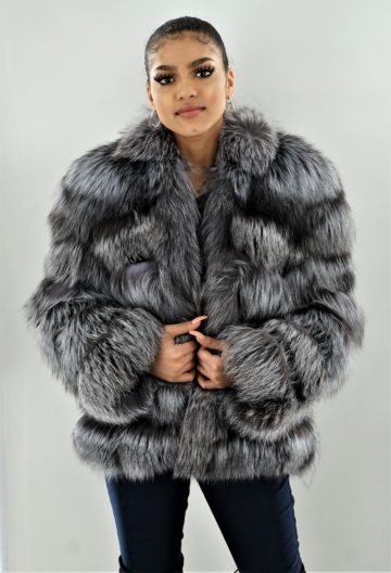 Horizontal Silver Fox Jacket 13422 – MARC KAUFMAN FURS