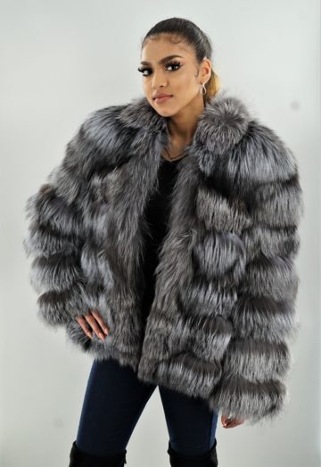 Horizontal Silver Fox Jacket 13422 – MARC KAUFMAN FURS