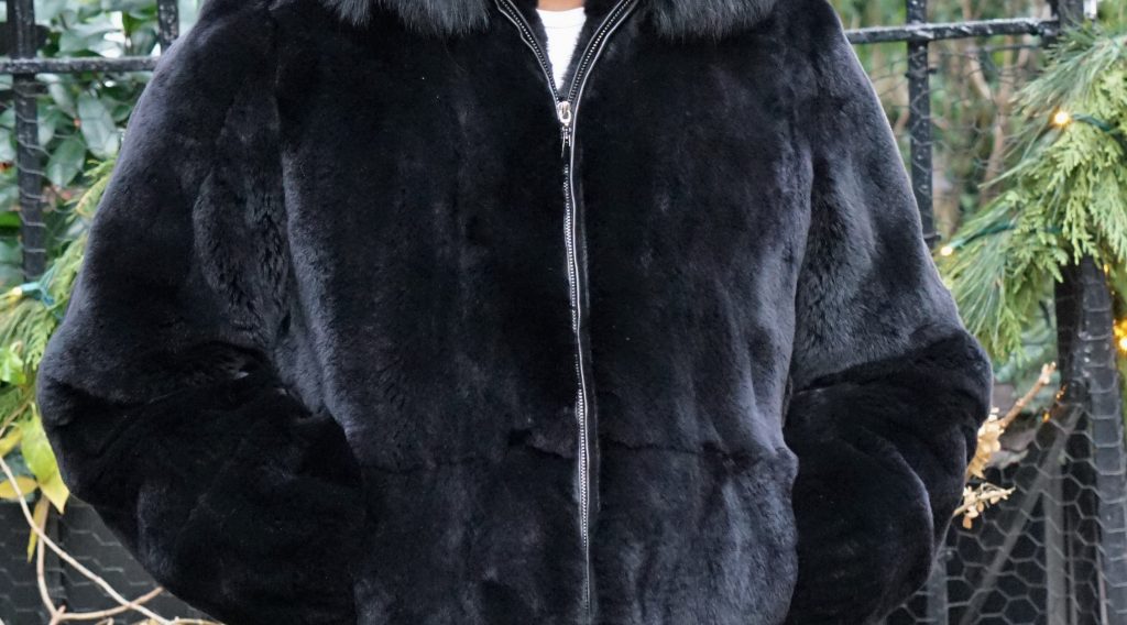 Amazing Black Sheared Rex Rabbit Fur Jacket 73635 – MARC KAUFMAN FURS