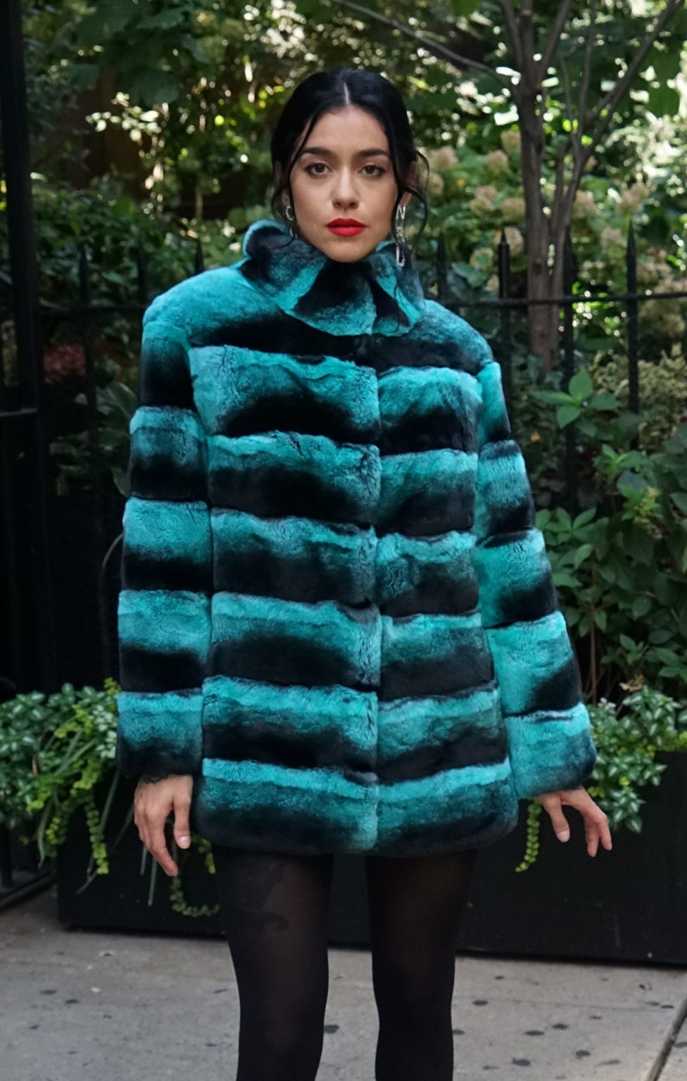 Green Rex Rabbit Jacket 37374 – MARC KAUFMAN FURS