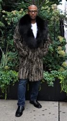 Men s chocolate brown persian lamb stroller 48484