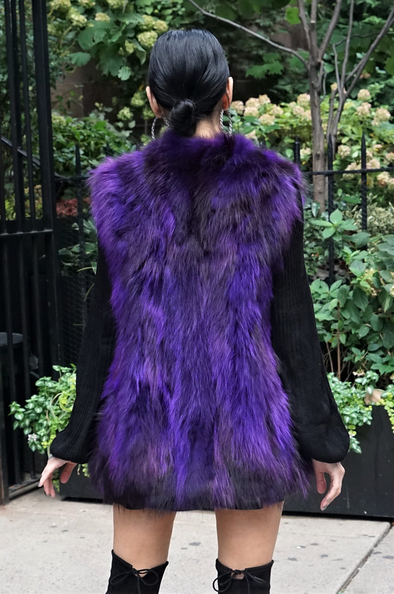 Purple Raccoon Vest 2309 – MARC KAUFMAN FURS