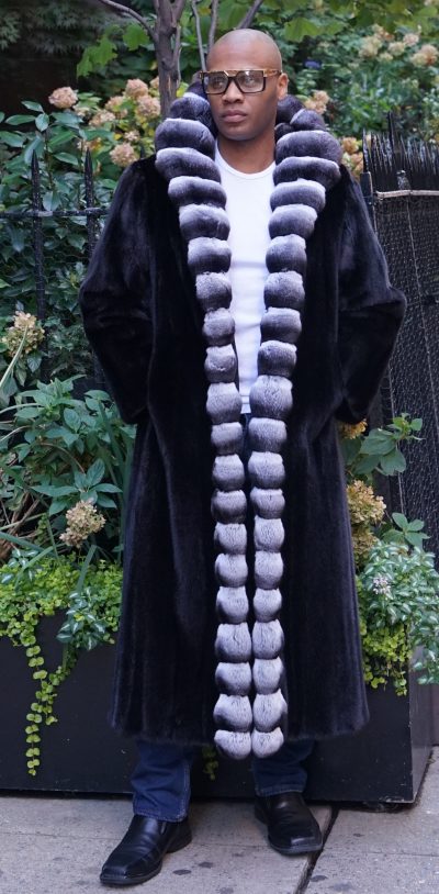 Men's Blackglama Full Length Mink Coat Chinchilla Fronts
