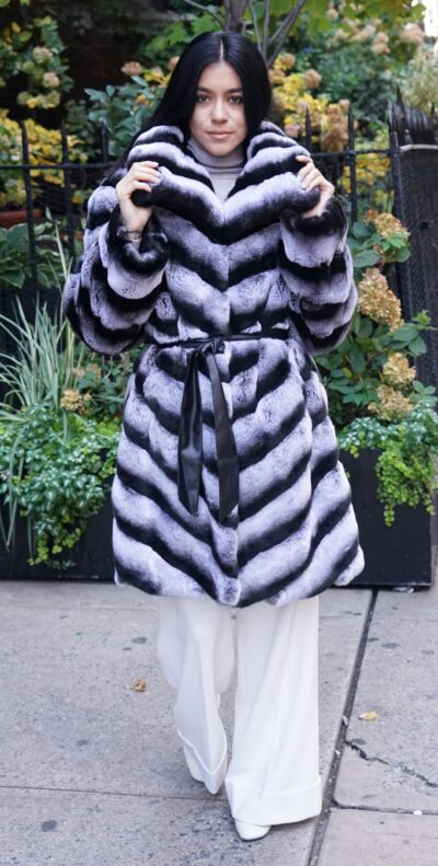 Chinchilla Rex Fur Jacket