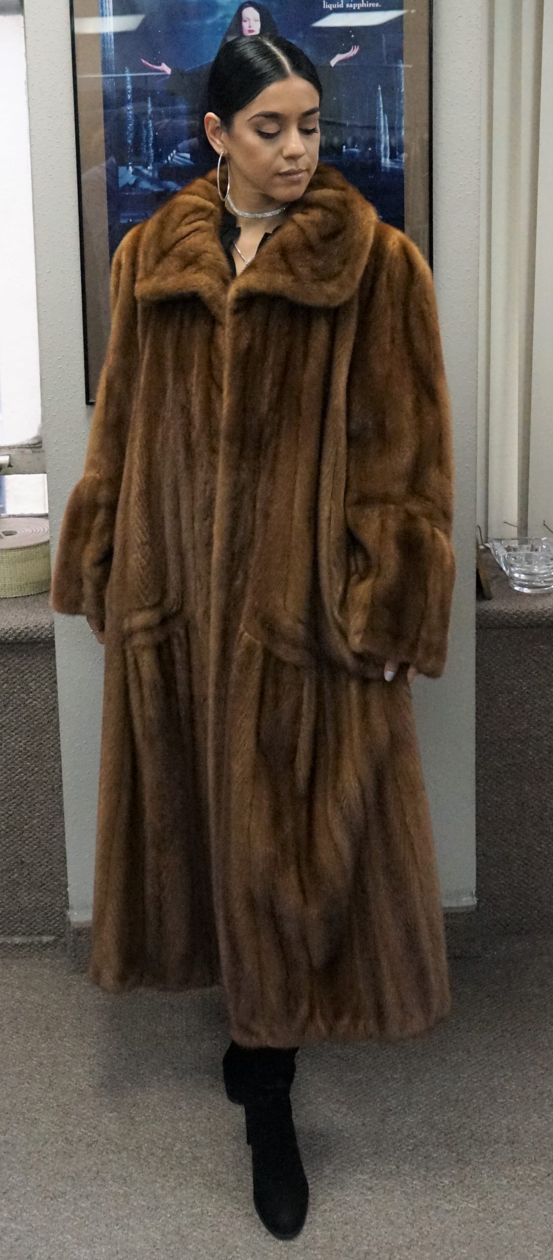 Designer Demi Full Length Mink Coat