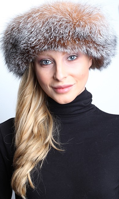 Crystal Fox Fur Hat