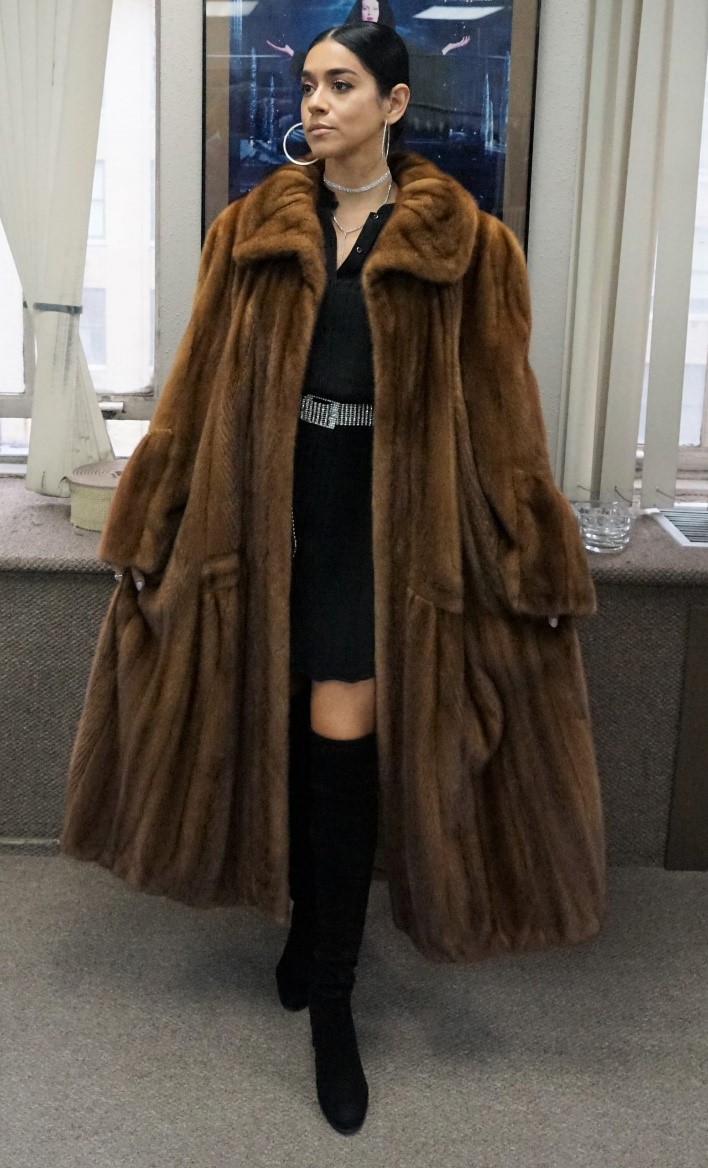 Designer Demi Full Length Mink Coat 