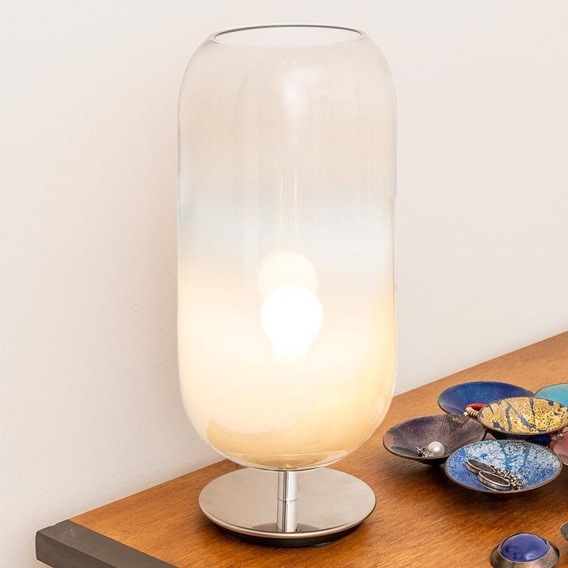 A mini table lamp that looks like a candle