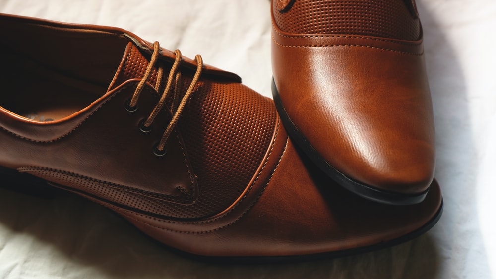 formal shoes in brown