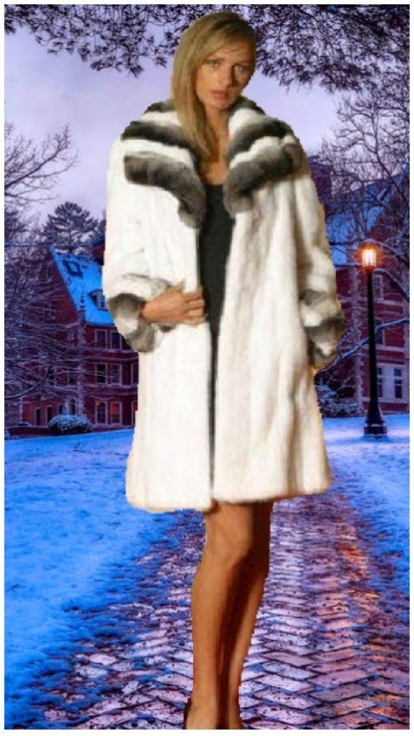 knitted fur coat