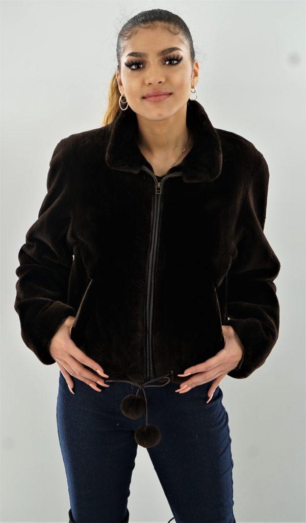 model wearing jacket