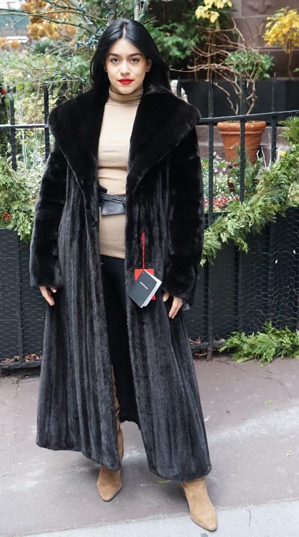 fur coat for people who love black
