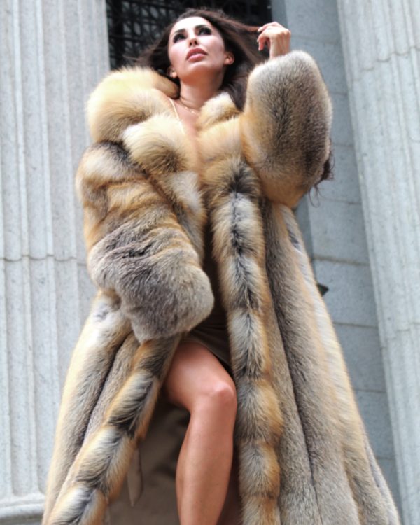 Golden Fox Coat Full-Length coat