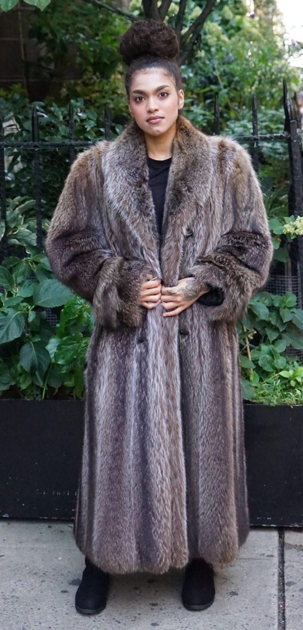 Pre-Owned Full Length Raccoon Coat 