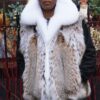 Cat Lynx Vest White Fox Collar – Marc Kaufman Furs