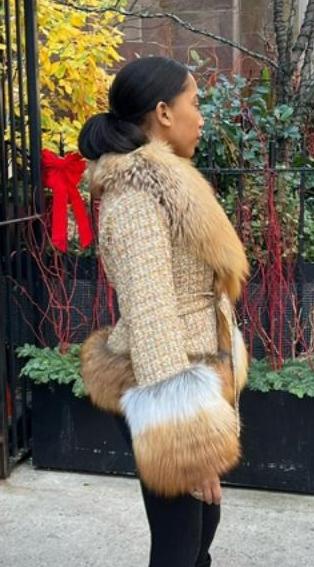 Red Fox Wool Knit Jacket