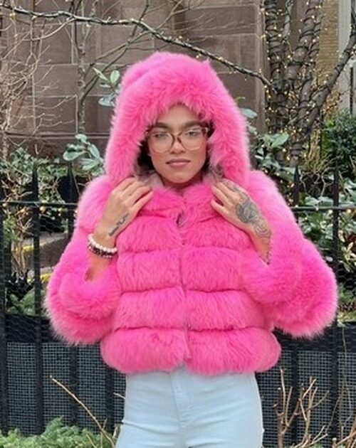 Pink Fox Jacket Hoodie 8338