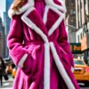 Fuchsia Mink Coat White Mink Fronts