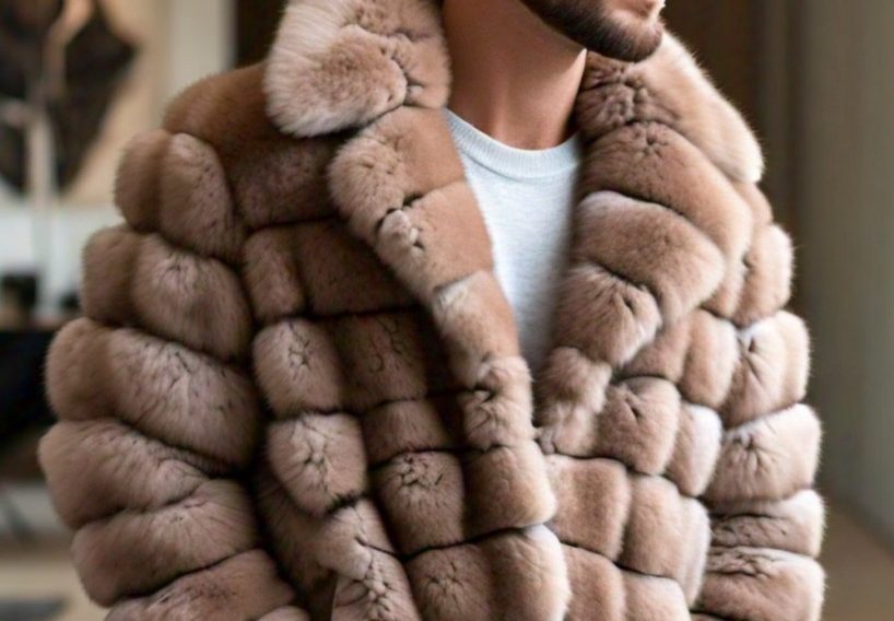Beige Men's Chinchilla Jacket 8448 – MARC KAUFMAN FURS