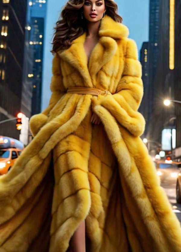 Yellow Mink Coat