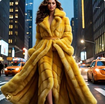 Yellow Mink Coat