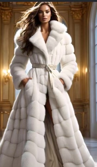 White Mink Coat Full Length