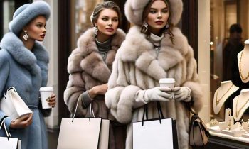 Woman Jewlery Shopping in Mink Coats