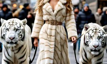 Tourmaline Mink Coat White Tigers