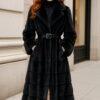 Full Length Black Mink Coat 9222