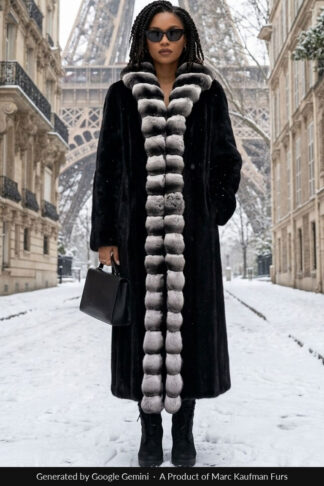 Black Sheared Mink Coat with Chinchilla Tuxedo from Marc Kaufman Furs New York City, Furs in Detroit,Furs in Baltimore,Furs in the Hamptons, furs in the Berkshires, Furs in Niagra Falls, Furs in Nova Scotia, Furs in Seattle, Furs in Palo Alto, Furs in Pacific Palisades, Furs in Ventura, Furs in Nappa Valley. Furs In San Diego, Furs in Dallas, Furs in las Vegas, Furs in Provo, Furs in Portland, Furs in fargo, Furs in Chicago, Furs in Springfield, Furs in Memphis, Furs in New Orleans, Furs in Charlotte, Furs in Durham, Furs in Boca Raton, Furs in Key West
