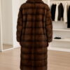 Mahogany Mink Horizontal Coat 844-2
