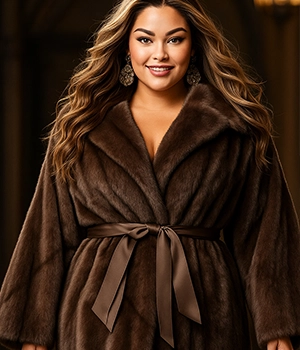 Plus Size Fur Coats & Jackets