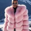 Fluffy Pink Fox Jacket