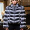 Designer Chinchilla Horizontal Jacket