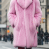 Men's Pink Fox Coat